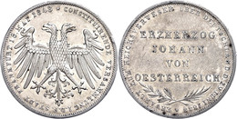 Doppelgulden, 1848, Erzherzog Johann Von Österreich, AKS 39, J. 46, Randfehler, Vz.  Vz - Altri & Non Classificati