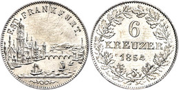 6 Kreuzer, 1854, AKS 20, J. 30, Vz-st.  Vz-st - Sonstige & Ohne Zuordnung