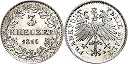 3 Kreuzer, 1856, AKS 23, J. 24, F. St. - Otros & Sin Clasificación