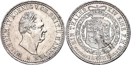 Taler, 1837, Wilhelm IV., AKS 64, J. 52, Kl. Rf. Und Kr., Vz.  Vz - Altri & Non Classificati