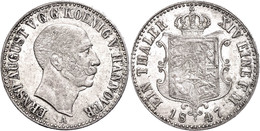 Taler, 1847, Ernst August, AKS 105, Kl. Rf., F. Vz. - Sonstige & Ohne Zuordnung