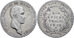 Taler, 1813, B, Friedrich Wilhelm III., AKS 11, J. 33, Ss+. - Altri & Non Classificati