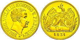 Doppelter Friedrich D'or (13,34g), 1831, Friedrich Wilhelm III., AKS 2 (R), J. 110,  Ss-vz - Sonstige & Ohne Zuordnung