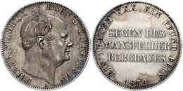 Taler, 1859, Wilhelm IV., AKS 78, J. 84, Kl. Rf., Ss.  Ss - Andere & Zonder Classificatie