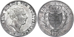 Gulden, 1825, Wilhelm I., AKS 80, J. 53, Ss.  Ss - Autres & Non Classés