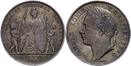 Gulden, 1841, Wilhelm I., AKS 123, Ss+. - Autres & Non Classés