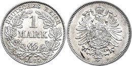 1 Mark, 1874, H, Vz-st., Katalog: J.9 Vz-st - Sonstige & Ohne Zuordnung