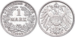 1 Mark, 1909, Ss., Katalog: J.17 Ss - Sonstige & Ohne Zuordnung