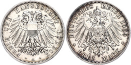 3 Mark, 1911, Wz. Rf., Ss-vz., Katalog: J.82 Ss-vz - Other & Unclassified