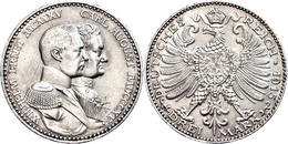 3 Mark, 1915, Wilhelm Ernst, Hundertjahrfeier Des Großherzogtums, Kl. Rf., Vz-st., Katalog: J.163 Vz-st - Sonstige & Ohne Zuordnung