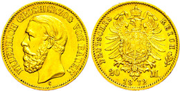 20 Mark, 1872, Friedrich I., Kl. Rf., Ss-vz., Katalog: J.184 Ss-vz - Otros & Sin Clasificación