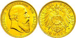 10 Mark, 1907, Friedrich I., Wz. Rf., Vz., Katalog: J. 190 Vz - Otros & Sin Clasificación