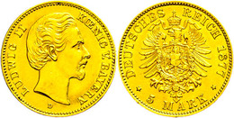 5 Mark, 1877, Ludwig II., Vz.  Vz - Andere & Zonder Classificatie