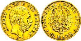 10 Mark, 1875, Albert, Ss., Katalog: J.261 Ss - Altri & Non Classificati