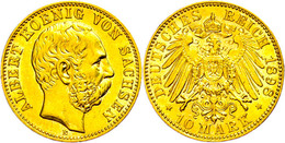 10 Mark, 1898, Albert, Ss-vz., Katalog: J. 263 Ss-vz - Sonstige & Ohne Zuordnung