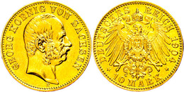 10 Mark, 1904, Georg, Wz. Rf., Ss-vz., Katalog: J.265 Ss-vz - Sonstige & Ohne Zuordnung