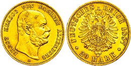 20 Mark, 1887, Ernst, Kl. Rf., Ss-vz. Erworben Bei Der Firma Harald Möller, Espenau. Mit Aktueller Kurz-Expertise Guy Fr - Other & Unclassified