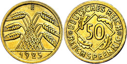 50 Reichspfennig, 1925, E, Ss., Katalog: J.318 Ss - Sonstige & Ohne Zuordnung