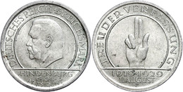 5 Reichsmark, 1929, Schwurhand, Mzz F, Vz., Katalog: J.341 Vz - Andere & Zonder Classificatie