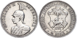 DOA, 1/2 Rupie, 1891, Ss-vz, Katalog: J.712 Ss-vz - Altri & Non Classificati