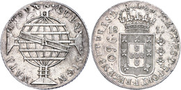 960 Reis, 1817, Überprägungsspuren, Kl. Rf., Vz.  Vz - Brazil