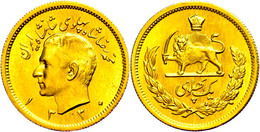 Pahlavi, Gold, 1951 (SH 1330), Mohammed Reza Pahlavi, Fb. 101, F. St. - Irán