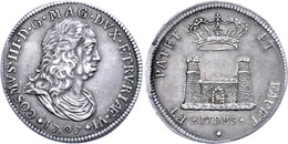 Toskana, Tallero, 1707, Cosimo III. Medici, Dav. 1500, Schöne Patina, F. Vz. - Altri & Non Classificati