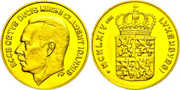 Goldmedaille (40,55g, 986er Gold), 1964, Jean, Randfehler, Vz Aus PP. Selten! - Luxemburg