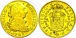 1 Escudo, Gold, 1781, Karl III., Fb. 36, Ss-vz.  Ss-vz - Mexique