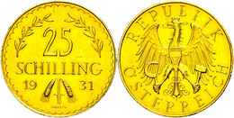 25 Schilling, Gold, 1931, Fb. 521, Vz.  Vz - Autriche