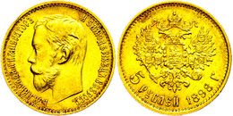 5 Rubel, Gold, 1898, Nikolaus II., Fb. 180, Vz.  Vz - Rusland