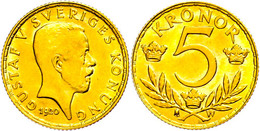 5 Kronen, Gold, 1920, Gustav V., Fb. 97, Vz-st.  Vz-st - Schweden