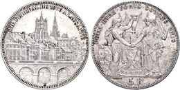 5 Franken, 1876, Lausanne, HMZ 2-1343, Kl. Rf., Vz.  Vz - Altri & Non Classificati