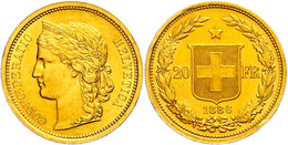 20 Franken, Gold, 1886, Fb. 495, Vz.  Vz - Otros & Sin Clasificación