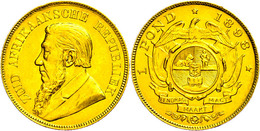 Pound, Gold, 1898, Fb. 2, Kl. Rf., Ss.  Ss - Sud Africa