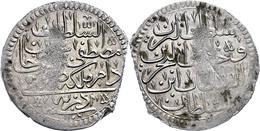 Kurush, AH 1106, Mustafa II., Edirne, KM 121.1, Prägeschwäche Und Schrötlingsfehler, Vz-st.  Vz-st - Oriental