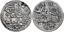 Yüzlük, AH 1203/18, Selim III., Konstantinopel, Schrötlingsfehler Am Rand, Leichte Prägeschwäche, Ss.  Ss - Orientalische Münzen