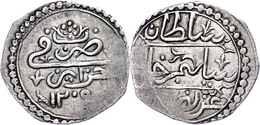 1/4 Budju, AH 1205, Selim III., KM 44 (Algerien), Prägeschwäche Am Rand, Ss.  Ss - Oosterse Kunst