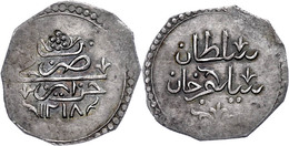 1/2 Budju, AH 1218, Selim III., KM 45 (Algerien), Prägeschwäche Am Rand, Ss-vz.  Ss-vz - Orientales