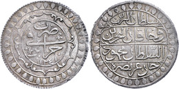 2 Budju, AH 1241, Mahmud II., Jazayir, KM 75 (Algerien), Leichte Prägeschwäche, Vz.  Vz - Orientales