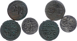 SÜLEYMAN II./ OSMAN III., Lot Von 3 Münzen. Erhaltung Um Ss. - Orientalische Münzen