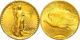 20 Dollars, Gold, 1924, Philadelphia, Fb. 185, Kl. Kr. Und Rf., Vz.  Vz - Other & Unclassified