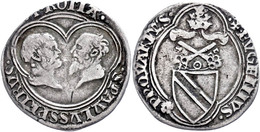 1/2 Grosso, O.J. (1431-1447), Eugen IV., Rom, Muntoni 22, Serafini 33, Ss.  Ss - Ohne Zuordnung