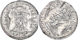 Grosso, O.J. (1492-1503), Alexander VI., Ancona, Muntoni 22, Prägeschwäche, Zainende, Ss-vz.  Ss-vz - Ohne Zuordnung