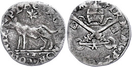 1/2 Giulio, O.J. (1522-1523), Hadrian VI., Rom, Serafini 54, Ss.  Ss - Unclassified