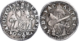 Testone, 1559, Rom, Sede Vacante, CNI 7 Var., Kratzer Auf Dem Avers, Ss.  Ss - Ohne Zuordnung