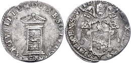 Testone, O.J. (1592-1605), Clemens VIII., Rom, Ss.  Ss - Ohne Zuordnung