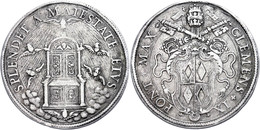 Piastra, 1667-1669, Clemens IX., Rom, Dav. 4072, Hsp., Ss.  Ss - Zonder Classificatie