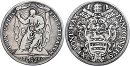 Piastra, 1680, Innozenz XI., Rom, Dav. 4090, Muntoni 32, Ss.  Ss - Non Classés