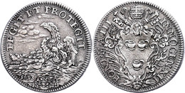 Testone, 1693, Innozenz VII., Rom, Muntoni 51, Ss.  Ss - Ohne Zuordnung